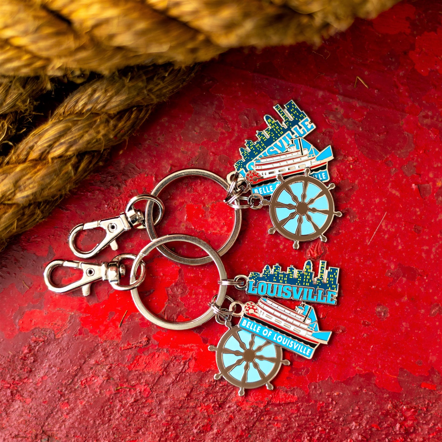 Three Charm Keychain