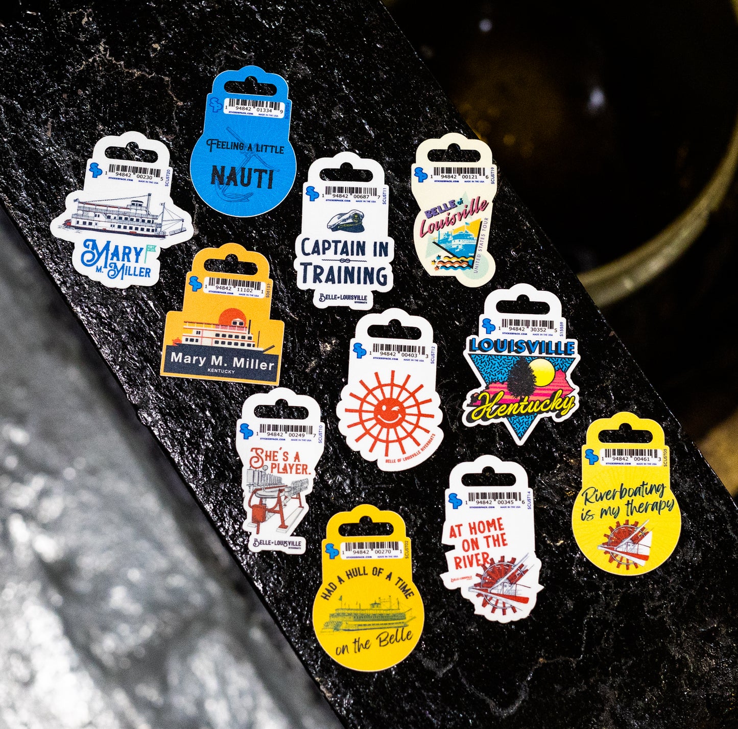 Riverboat Stickers - 2"