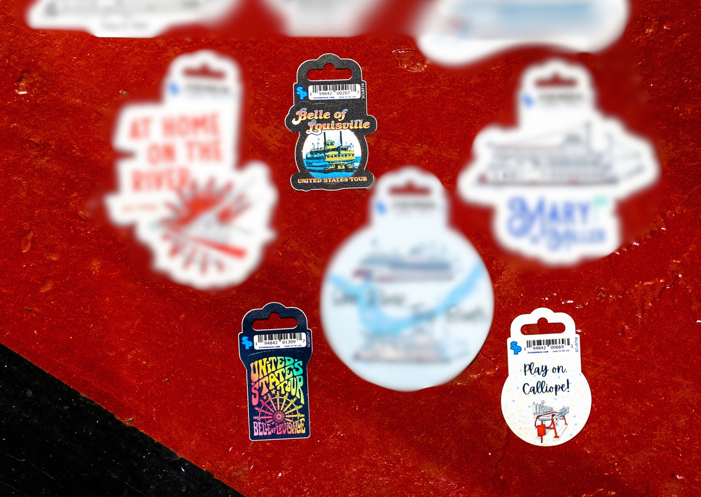 Riverboat Stickers - 2"