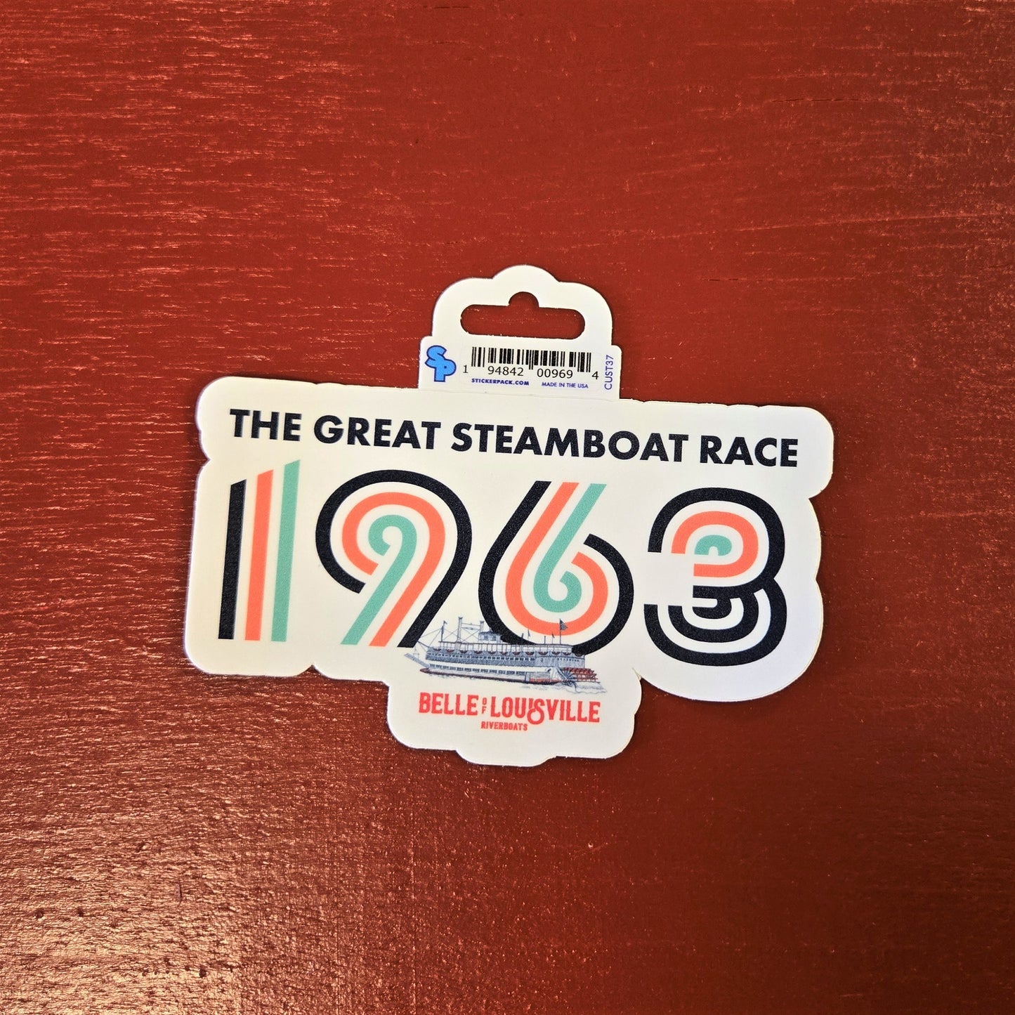 Riverboat Stickers - 3"