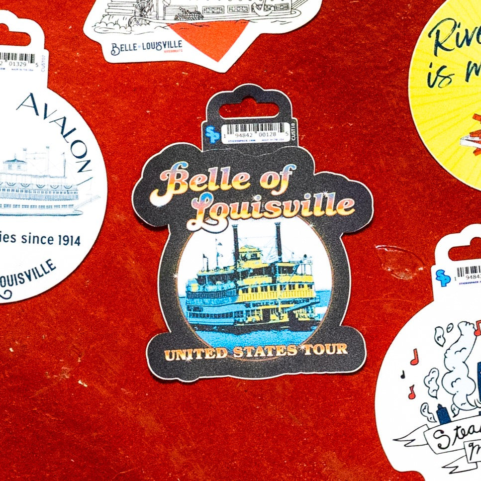 Riverboat Stickers - 3"