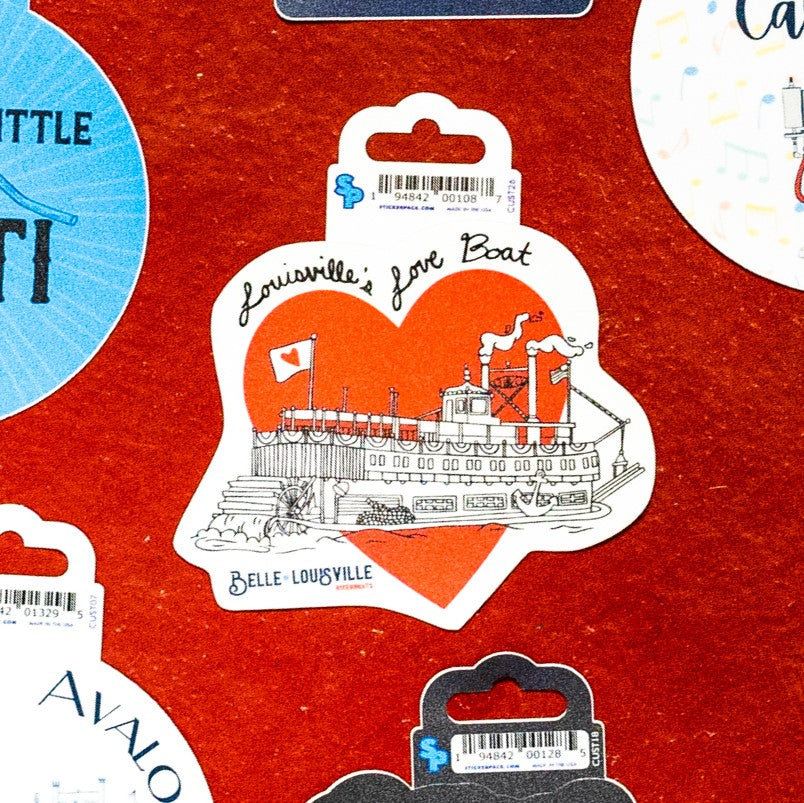 Riverboat Stickers - 3"