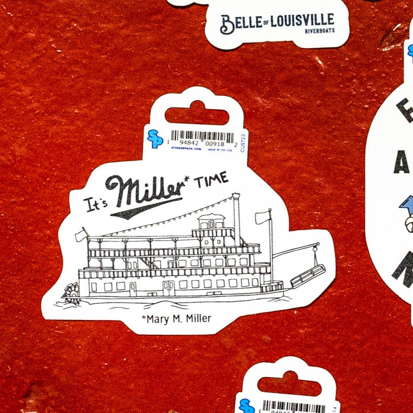 Riverboat Stickers - 3"