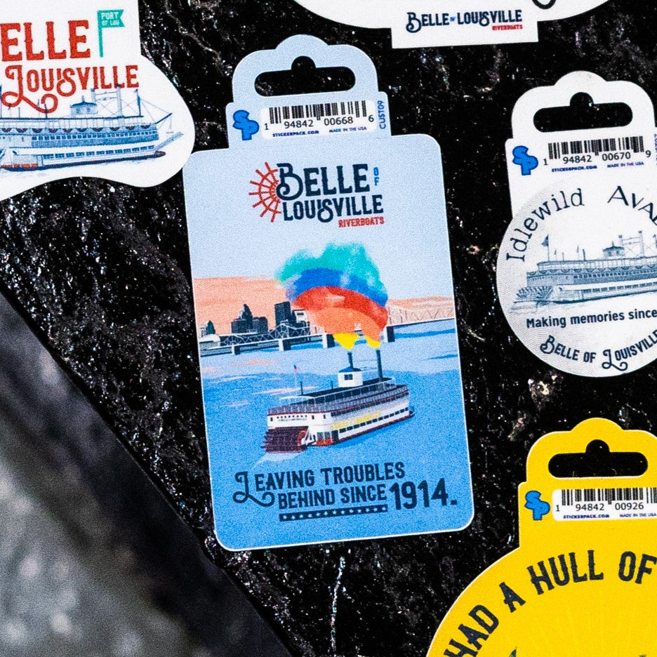 Riverboat Stickers - 3"