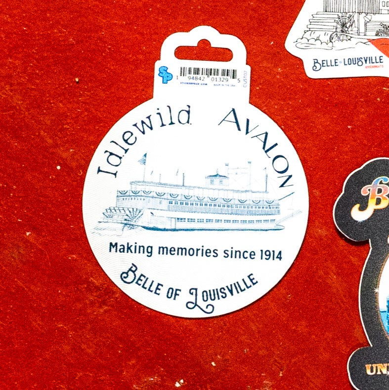 Riverboat Stickers - 3"