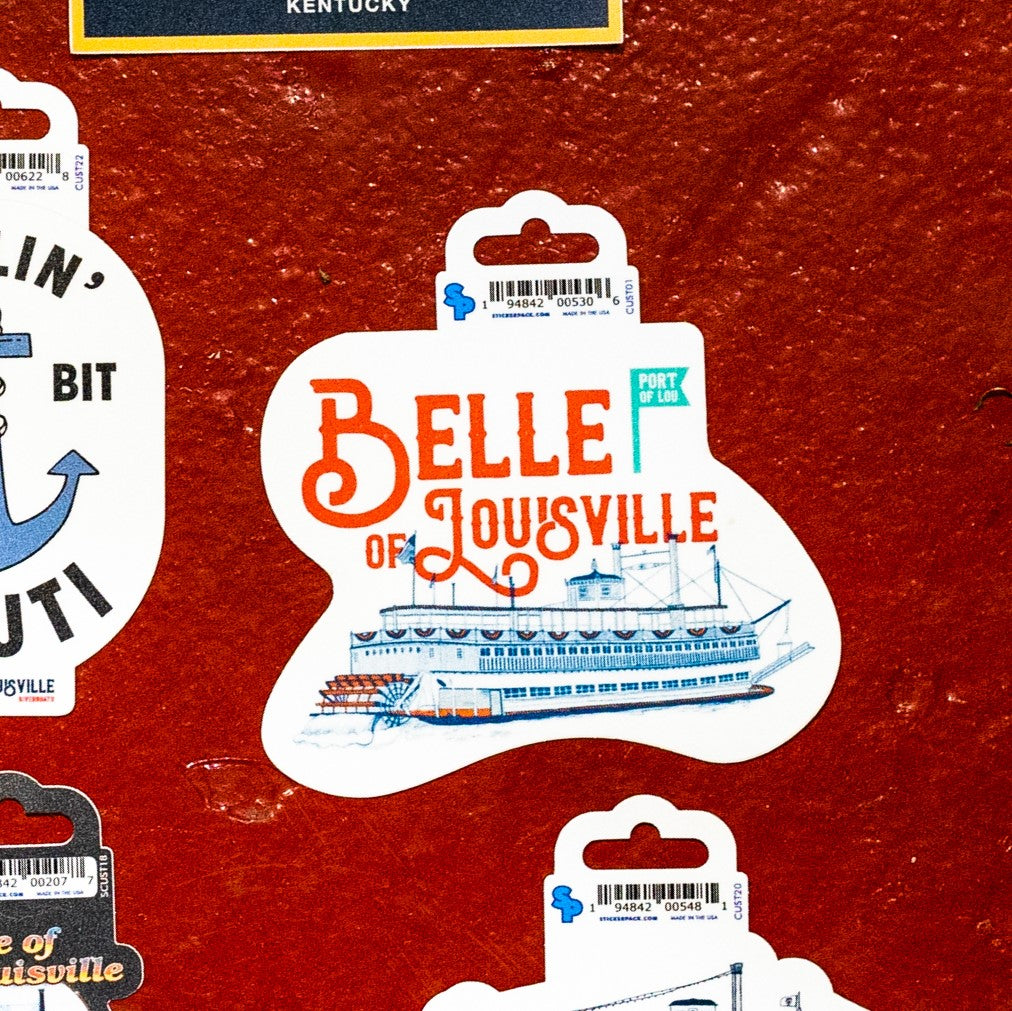 Riverboat Stickers - 3"