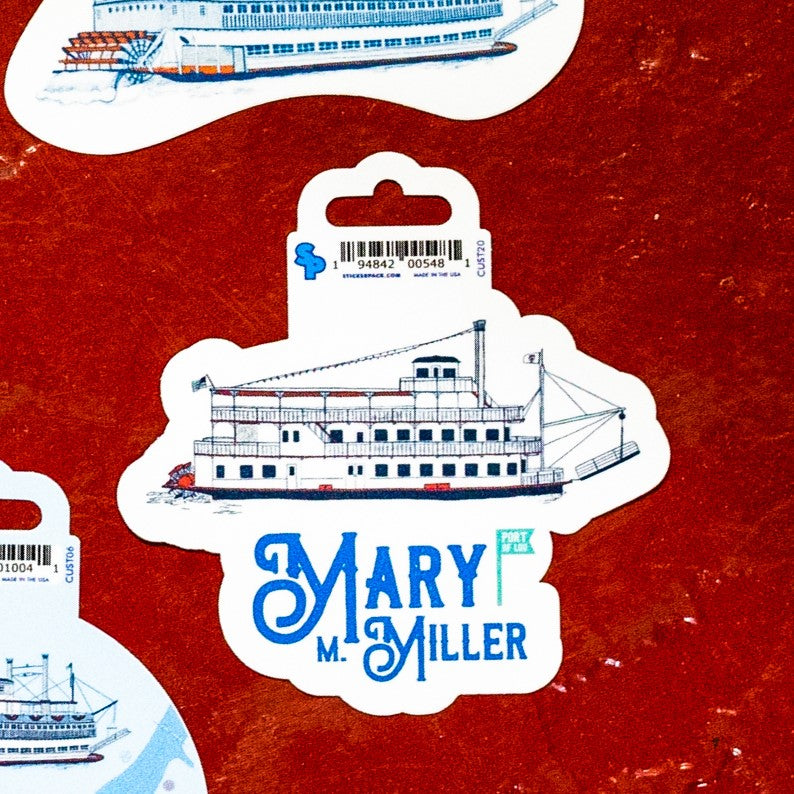 Riverboat Stickers - 3"