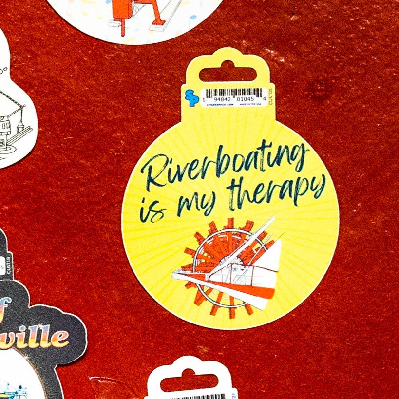 Riverboat Stickers - 3"
