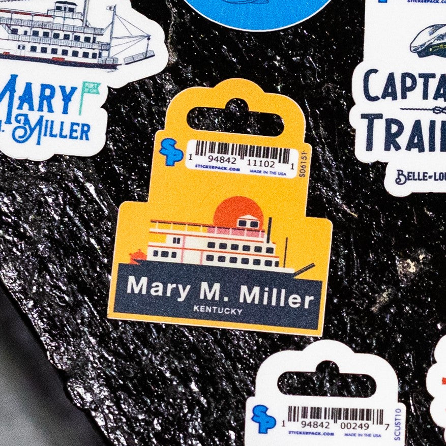 Riverboat Stickers - 2"