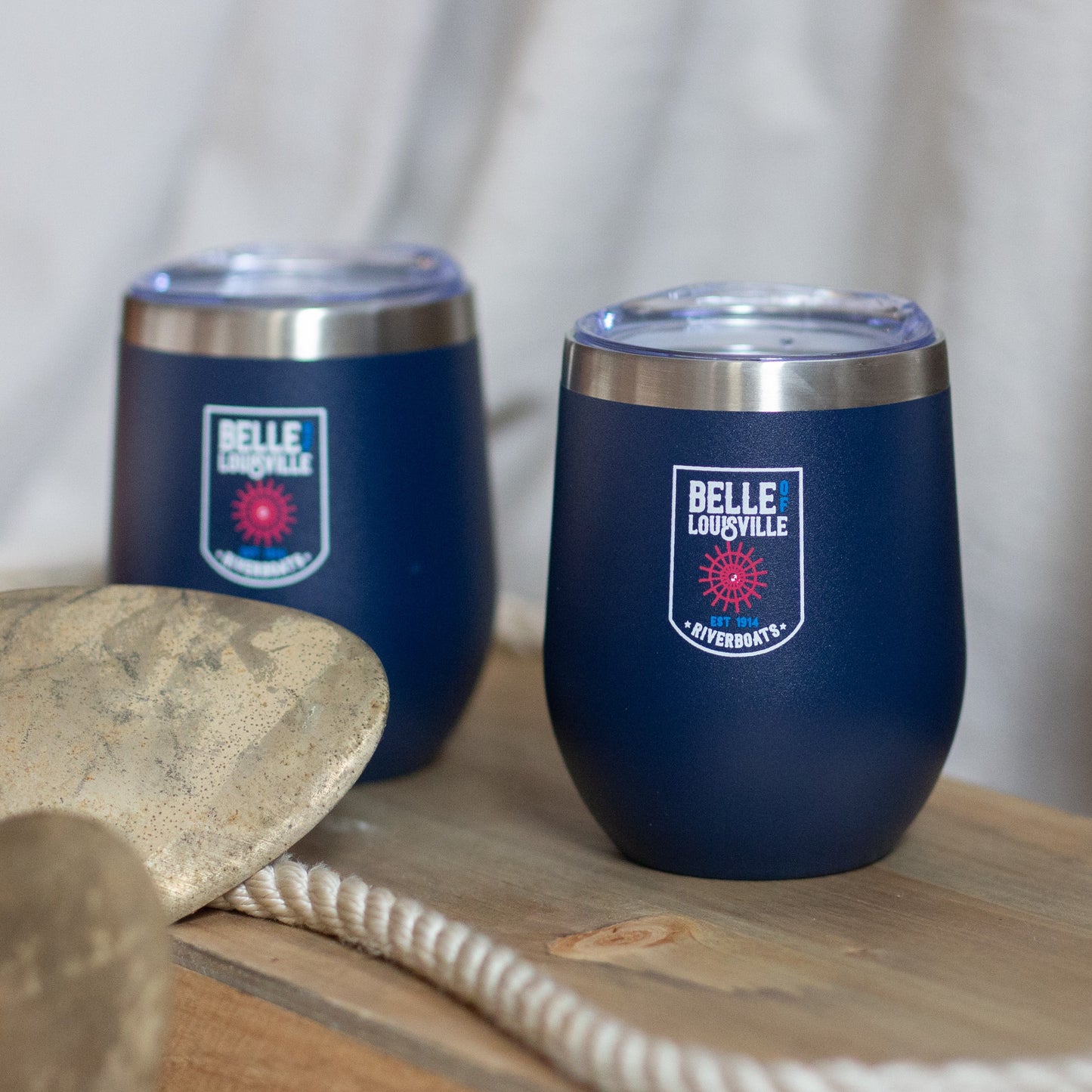 Navy Wine Tumbler