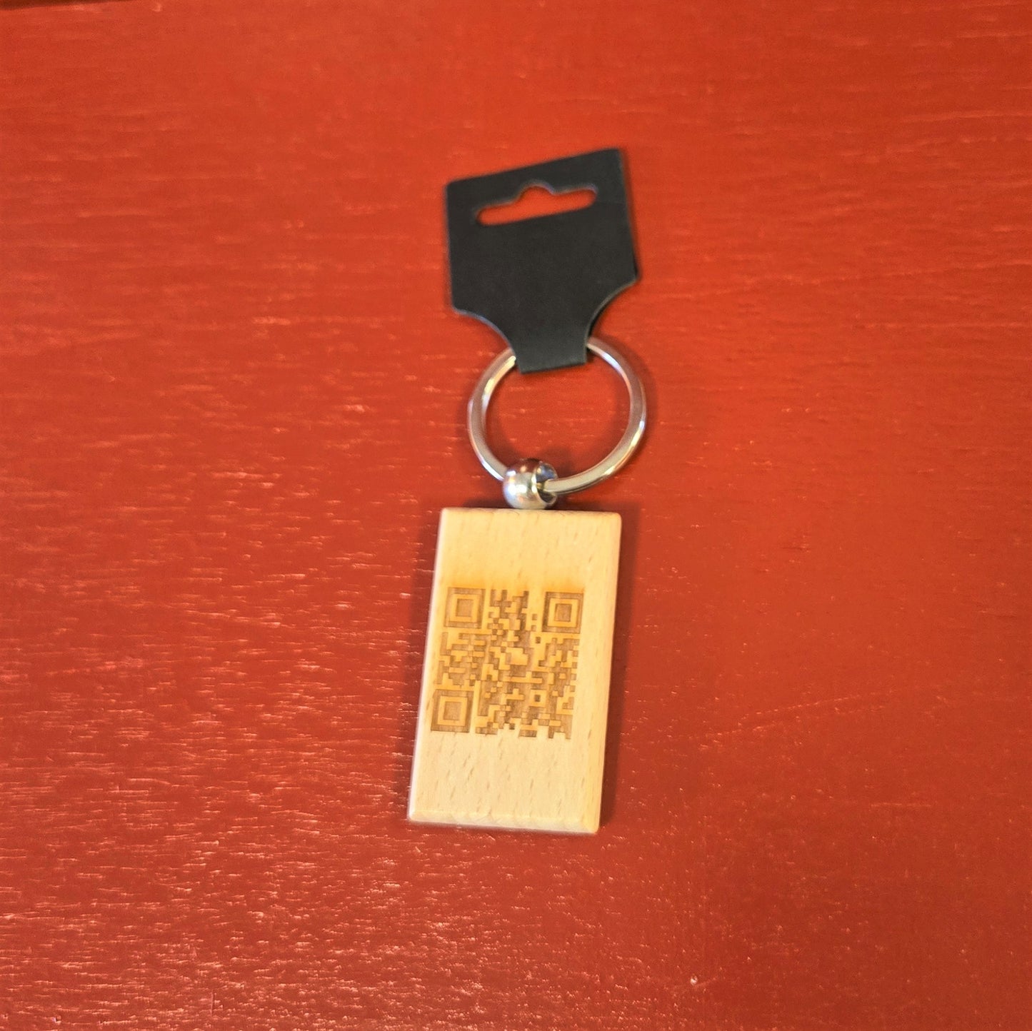 Wooden Logo Keychain