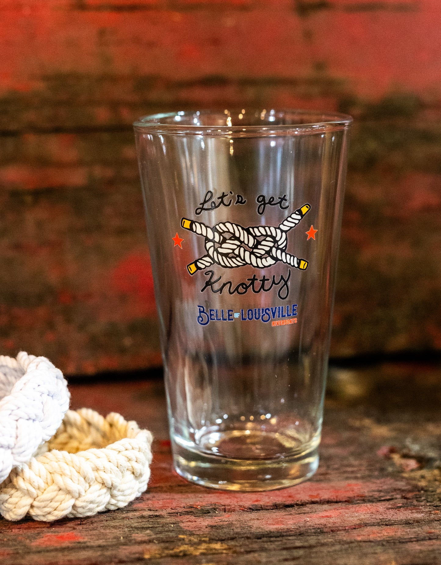 Let's Get Knotty Pint Glass