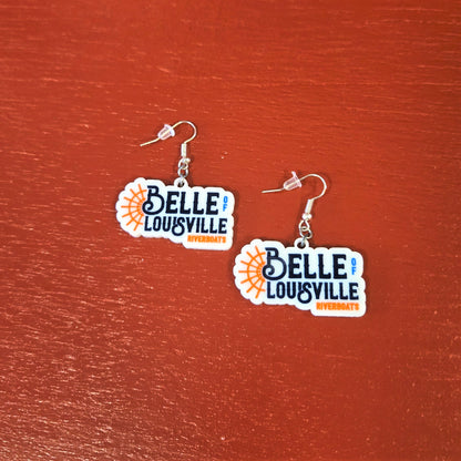 Belle Logo Hanging Earrings