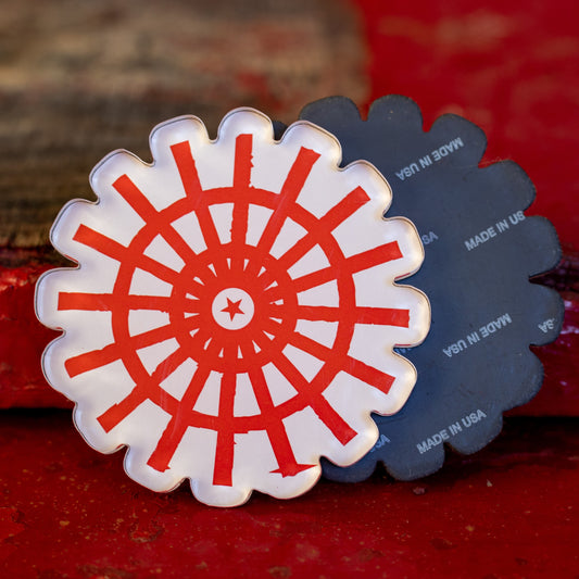 Acrylic Paddlewheel Magnet