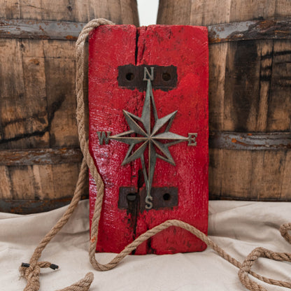 Large Paddlewheel Wood Decor