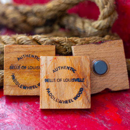 Paddlewheel Wood Magnet