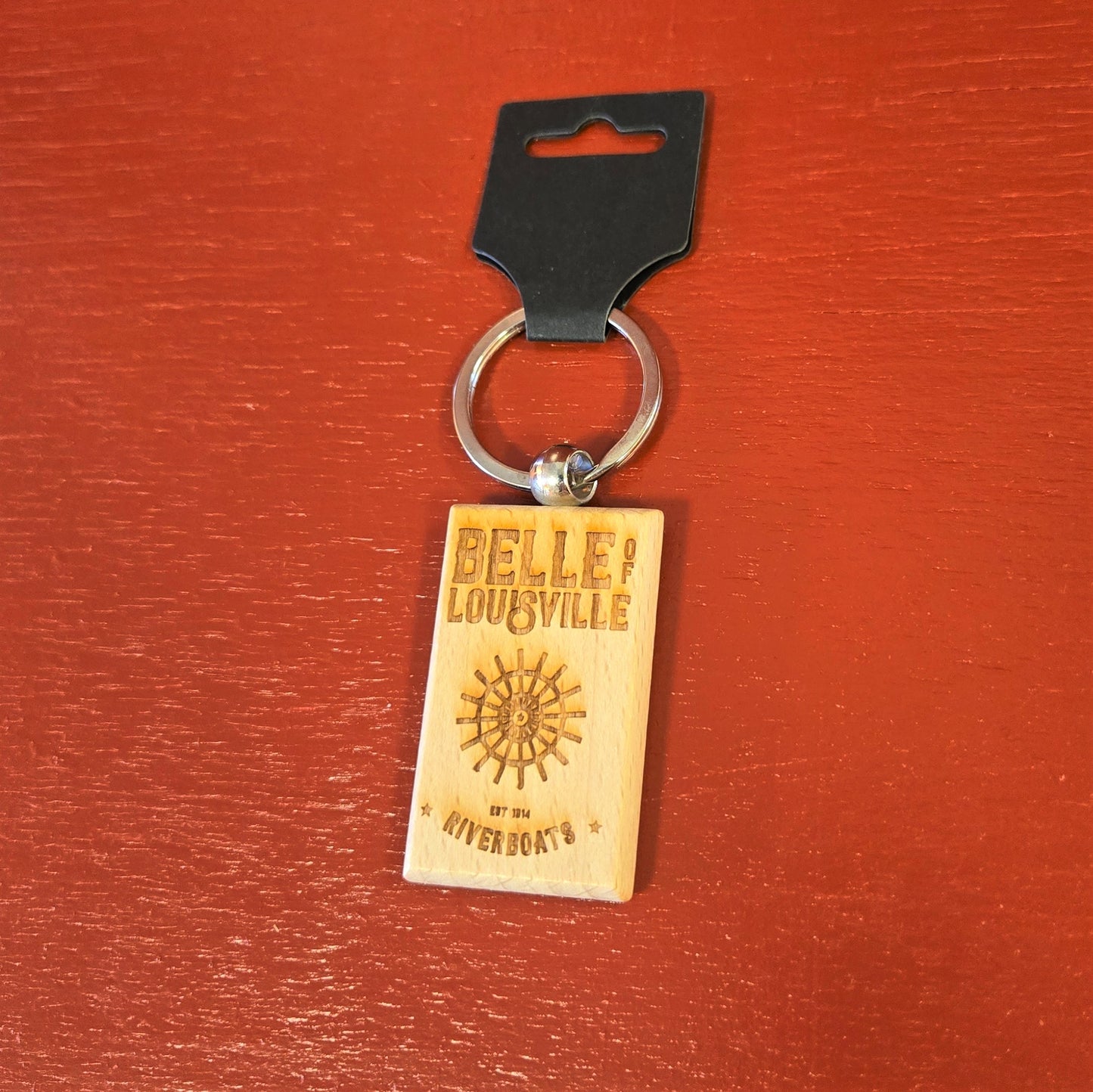 Wooden Logo Keychain
